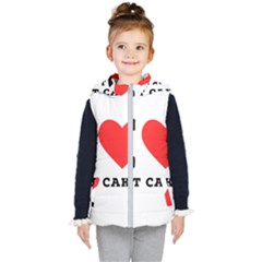 I Love Hot Cakes Kids  Hooded Puffer Vest by ilovewhateva