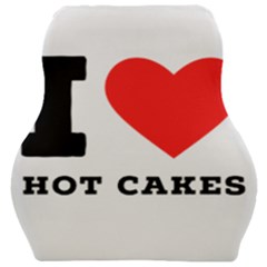 I Love Hot Cakes Car Seat Velour Cushion  by ilovewhateva