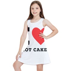 I Love Hot Cakes Kids  Lightweight Sleeveless Dress by ilovewhateva