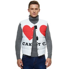 I Love Hot Cakes Men s Short Button Up Puffer Vest	 by ilovewhateva