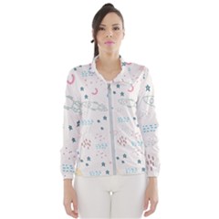 Spaceship Pattern Star Women s Windbreaker by danenraven