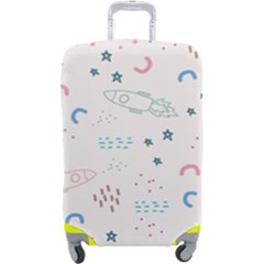 Spaceship Pattern Star Luggage Cover (large) by danenraven