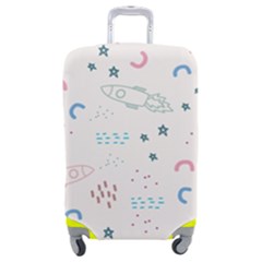 Spaceship Pattern Star Luggage Cover (medium) by danenraven