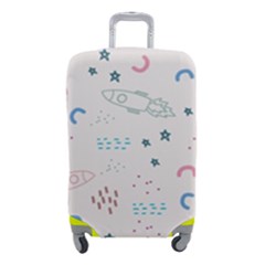 Spaceship Pattern Star Luggage Cover (small) by danenraven