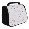 Spaceship Pattern Star Full Print Travel Pouch (Small) View2