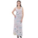 Spaceship Pattern Star Sleeveless Velour Maxi Dress View1