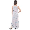 Spaceship Pattern Star Sleeveless Velour Maxi Dress View2