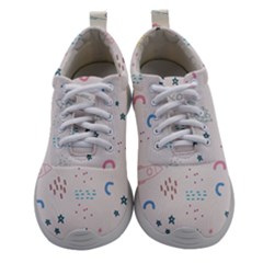 Spaceship Pattern Star Women Athletic Shoes by danenraven