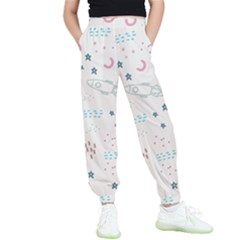 Spaceship Pattern Star Kids  Elastic Waist Pants by danenraven