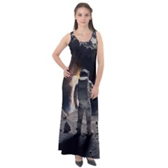 Astronaut Space Walk Sleeveless Velour Maxi Dress by danenraven