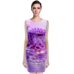 Dahlia Blossom Bloom Dahlias Fall Classic Sleeveless Midi Dress by danenraven