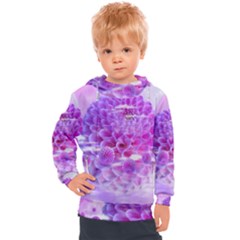 Dahlia Blossom Bloom Dahlias Fall Kids  Hooded Pullover by danenraven