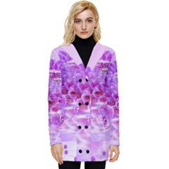 Dahlia Blossom Bloom Dahlias Fall Button Up Hooded Coat  by danenraven