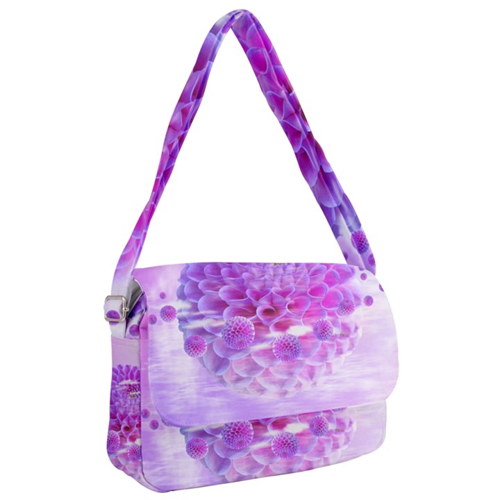 Dahlia Blossom Bloom Dahlias Fall Courier Bag