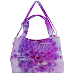 Dahlia Blossom Bloom Dahlias Fall Double Compartment Shoulder Bag by danenraven