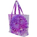 Dahlia Blossom Bloom Dahlias Fall Zip Up Canvas Bag View1