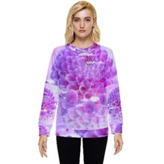 Dahlia Blossom Bloom Dahlias Fall Hidden Pocket Sweatshirt by danenraven