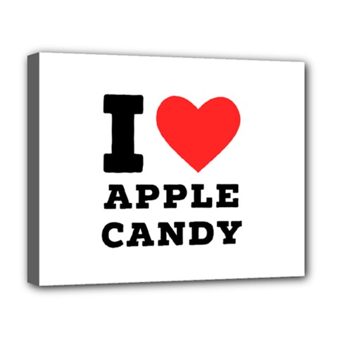 I Love Apple Candy Deluxe Canvas 20  X 16  (stretched) by ilovewhateva