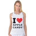 I love Apple candy Women s Basketball Tank Top View1