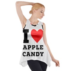 I Love Apple Candy Side Drop Tank Tunic by ilovewhateva