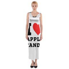 I Love Apple Candy Fitted Maxi Dress by ilovewhateva