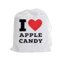 I love Apple candy Drawstring Pouch (XL) View1