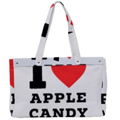 I Love Apple Candy Canvas Work Bag by ilovewhateva