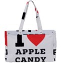 I love Apple candy Canvas Work Bag View1