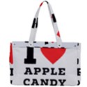 I love Apple candy Canvas Work Bag View2