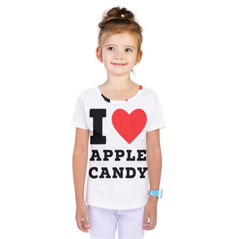 I Love Apple Candy Kids  One Piece Tee by ilovewhateva