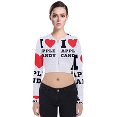 I Love Apple Candy Long Sleeve Zip Up Bomber Jacket by ilovewhateva