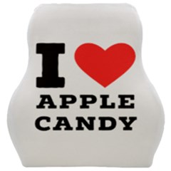 I Love Apple Candy Car Seat Velour Cushion  by ilovewhateva