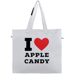 I Love Apple Candy Canvas Travel Bag by ilovewhateva