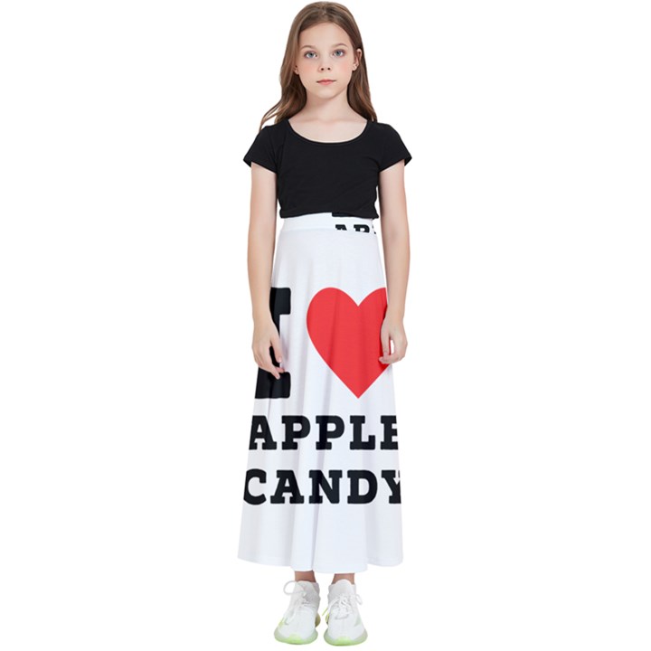 I love Apple candy Kids  Flared Maxi Skirt