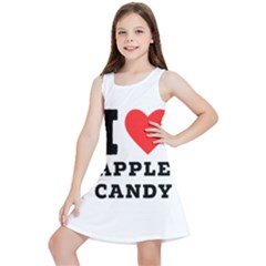 I Love Apple Candy Kids  Lightweight Sleeveless Dress by ilovewhateva