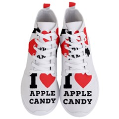 I Love Apple Candy Men s Lightweight High Top Sneakers by ilovewhateva