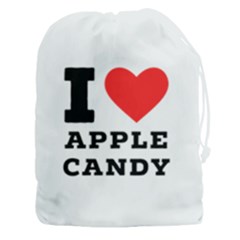 I Love Apple Candy Drawstring Pouch (3xl) by ilovewhateva