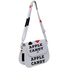 I Love Apple Candy Saddle Handbag by ilovewhateva