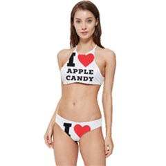 I Love Apple Candy Banded Triangle Bikini Set by ilovewhateva