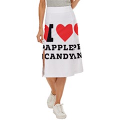 I Love Apple Candy Midi Panel Skirt by ilovewhateva