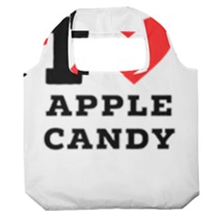 I Love Apple Candy Premium Foldable Grocery Recycle Bag by ilovewhateva