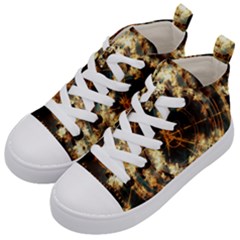 Science Fiction Background Fantasy Kids  Mid-top Canvas Sneakers by danenraven