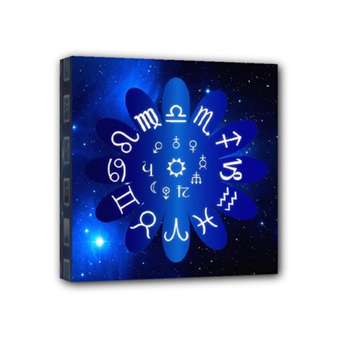 Astrology Horoscopes Constellation Mini Canvas 4  X 4  (stretched) by danenraven