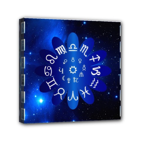 Astrology Horoscopes Constellation Mini Canvas 6  X 6  (stretched) by danenraven