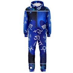 Astrology Horoscopes Constellation Hooded Jumpsuit (men) by danenraven