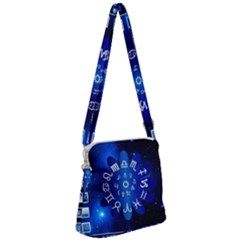 Astrology Horoscopes Constellation Zipper Messenger Bag by danenraven