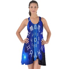 Astrology Horoscopes Constellation Show Some Back Chiffon Dress by danenraven