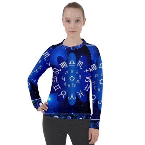 Astrology Horoscopes Constellation Women s Pique Long Sleeve Tee by danenraven