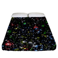 Illustration Universe Star Planet Fitted Sheet (california King Size) by danenraven