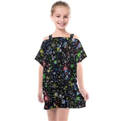 Illustration Universe Star Planet Kids  One Piece Chiffon Dress by danenraven